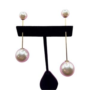 Faux Pearl & Gold  (2) & 1 Black & Silver Brooch Pin and 1 Gold Pearl Flower Pin